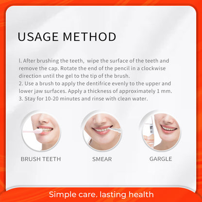 MeiYanQiong Teeth Whitening Brush Brightening Teeth Plaque Stains Removal Mint Extract