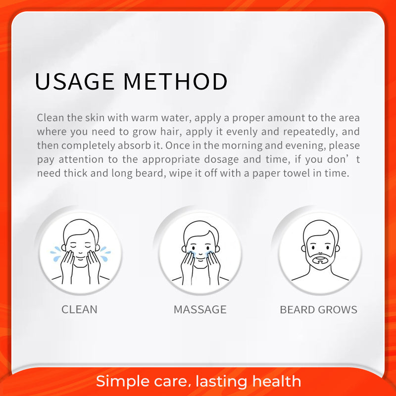 MeiYanQiong Orange Beard Mouth Growth Balm Promote Beard Growth 1.06oz/30g