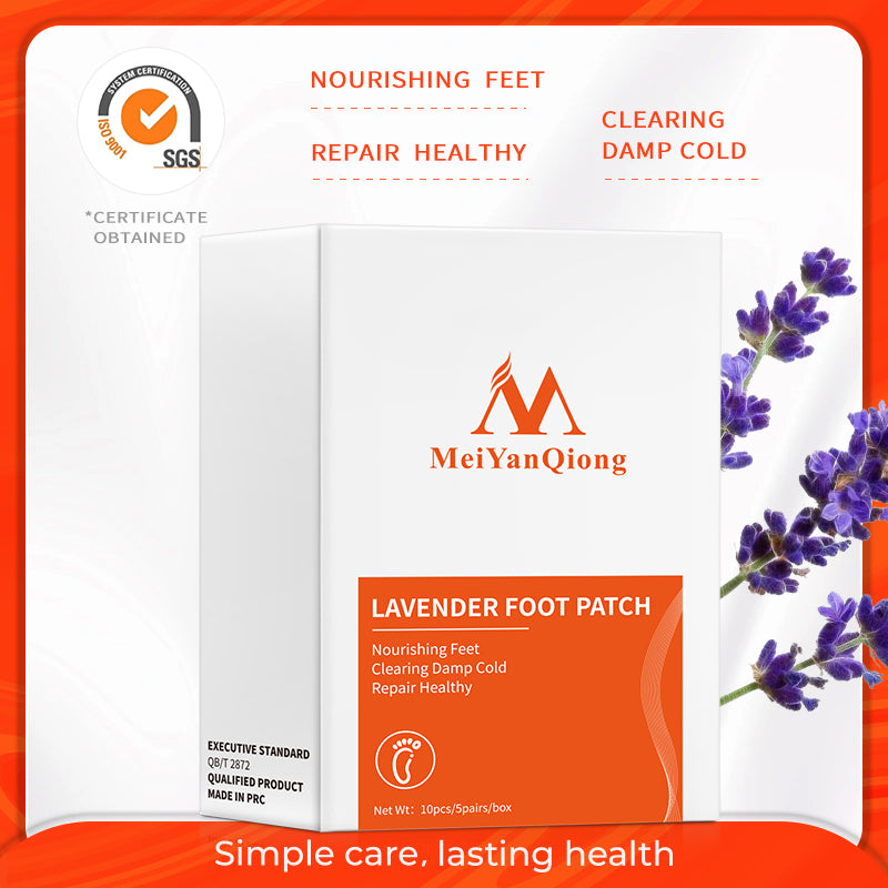 MeiYanQiong Lavender Nourishing Repair Foot Patch Clearing Damp Cold